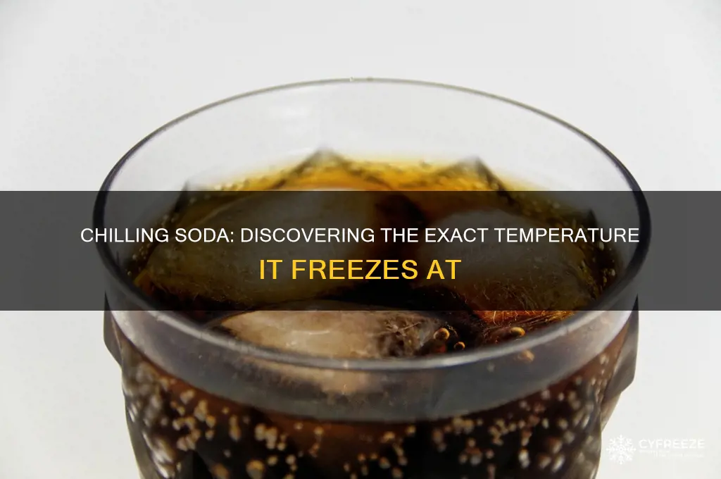 what temperature does soda freeze