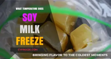 At What Temperature Does Soy Milk Freeze? A Guide