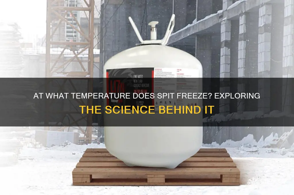 what temperature does spit freeze