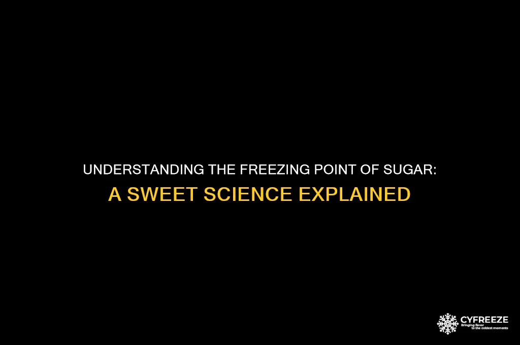 what temperature does sugar freeze
