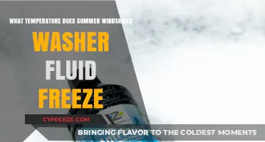 Summer Windshield Washer Fluid Freezing Point: What Temperature to Watch