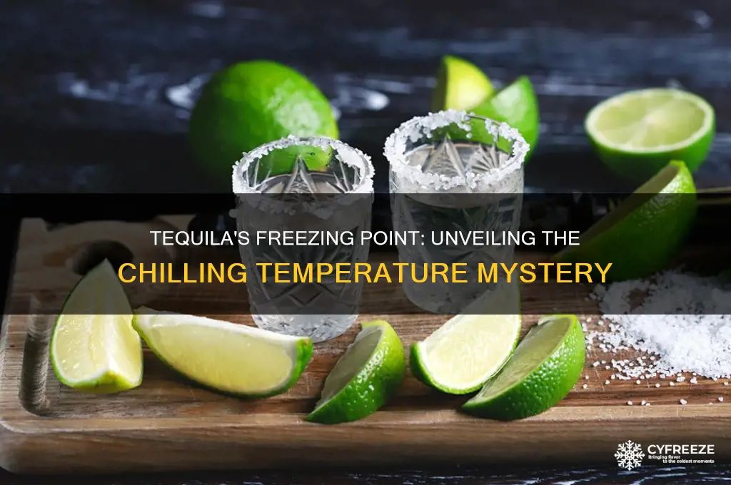 what temperature does tequila freeze