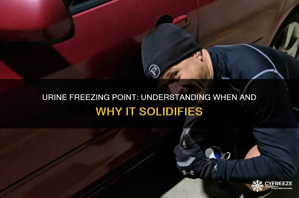 what temperature does urine freeze