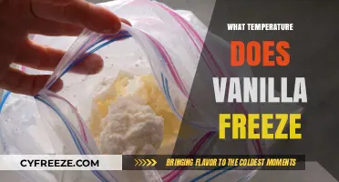 Vanilla's Freezing Point: Understanding When and How It Solidifies