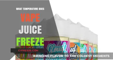 Vape Juice Freezing Point: What Temperature Causes It to Freeze?