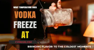 Vodka's Freezing Point: Unveiling the Chilling Temperature Threshold