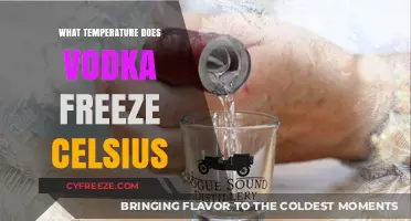 Vodka's Freezing Point: Discovering the Celsius Temperature Threshold