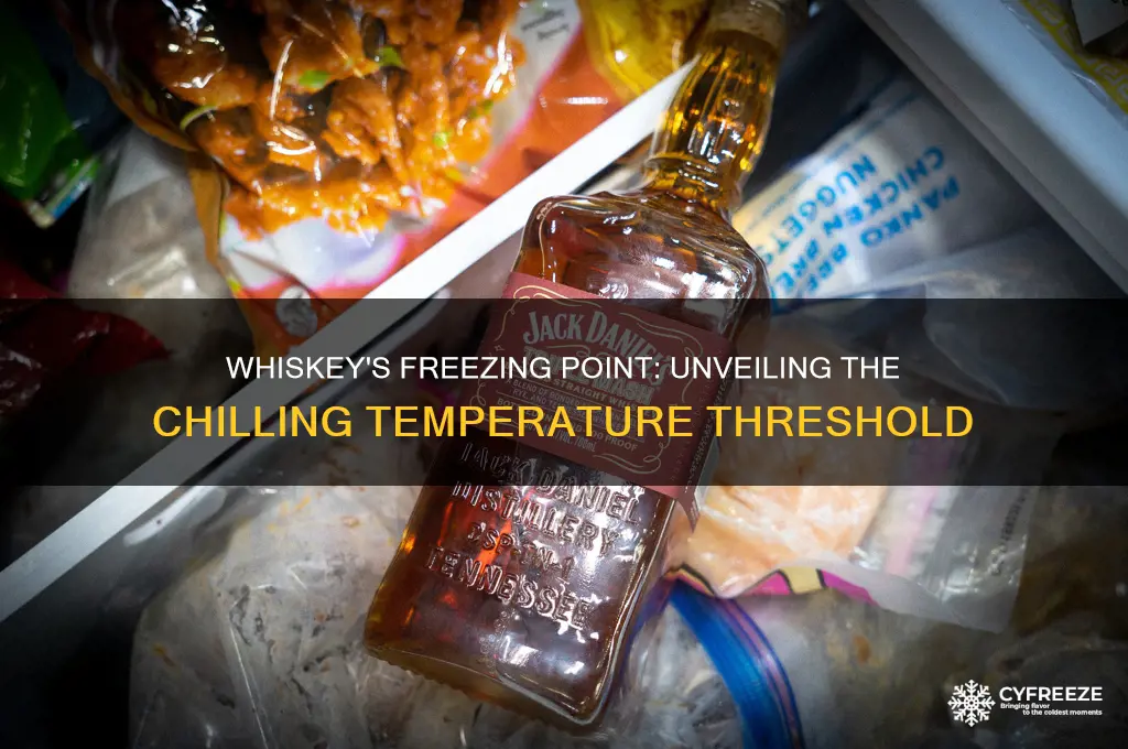what temperature does whiskey freeze