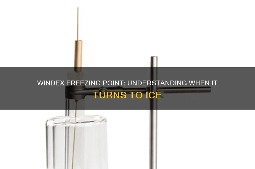 what temperature does windex freeze