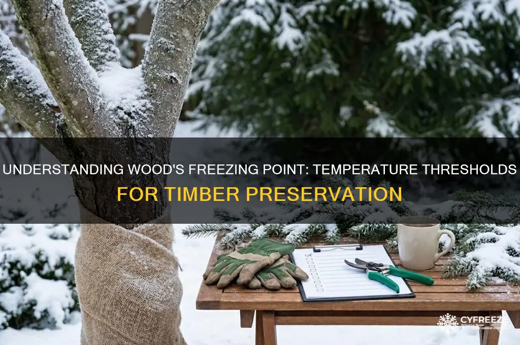 what temperature does wood freeze
