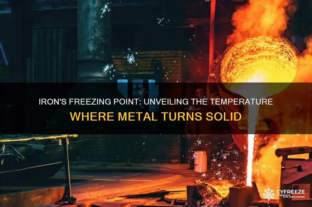 what temperature iron freeze