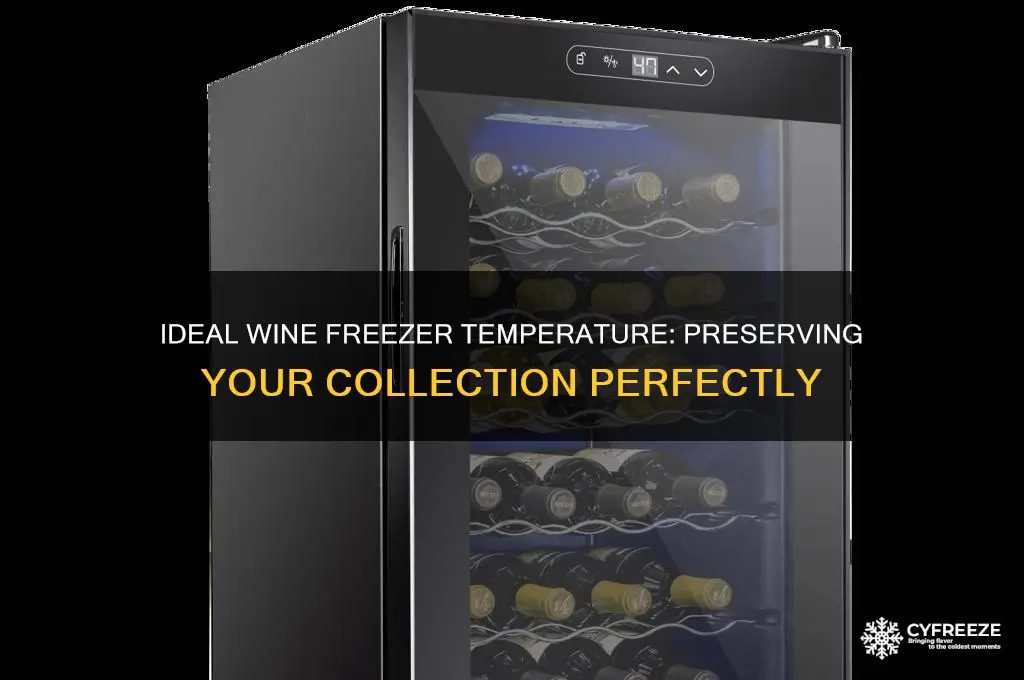 what temperature is a wine freezer