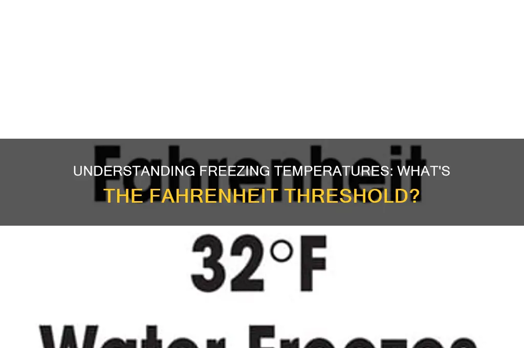 what temperature is freezing in farienheit