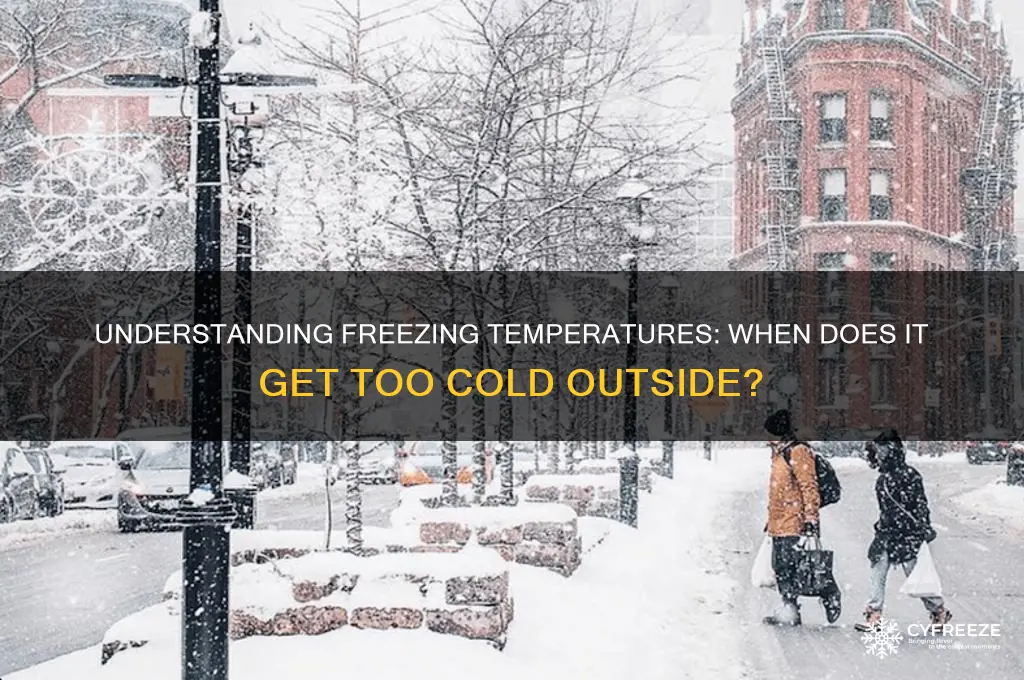 what temperature is freezing outside