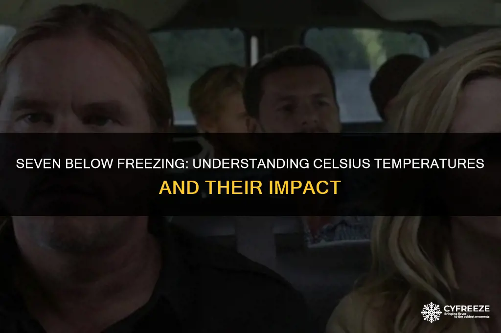 what temperature is seven degrees below freezing in celsius