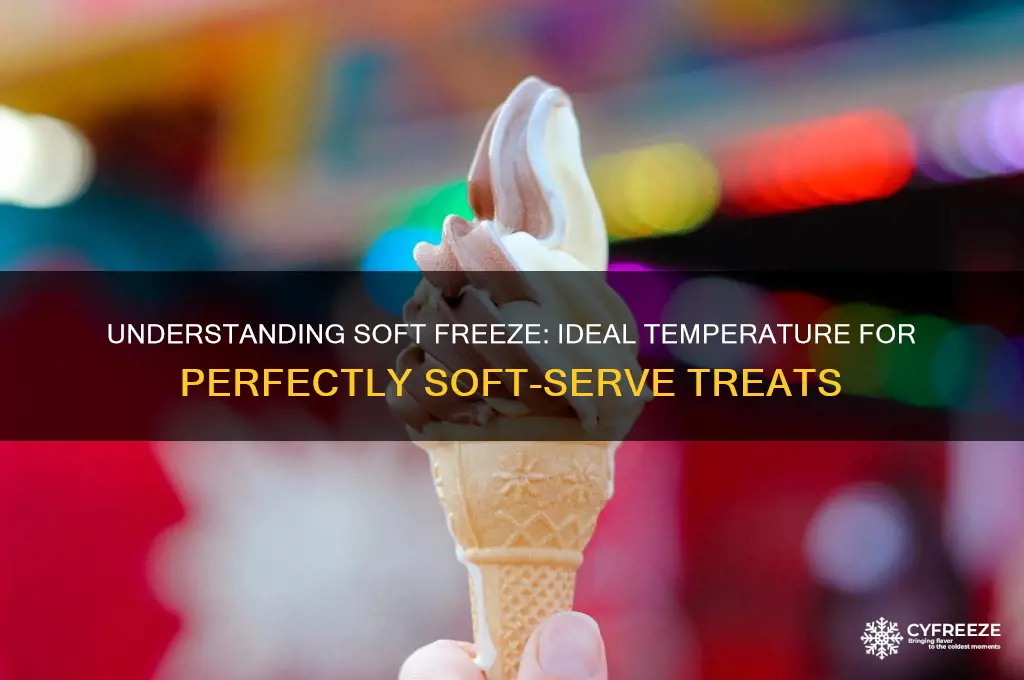what temperature is soft freeze