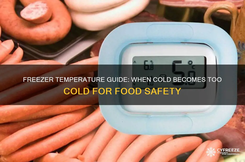 what temperature is too cold for a freezer