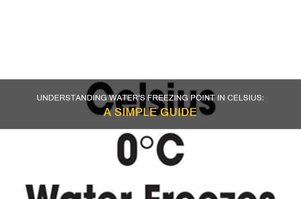 what temperature is waters freezing point in celsius