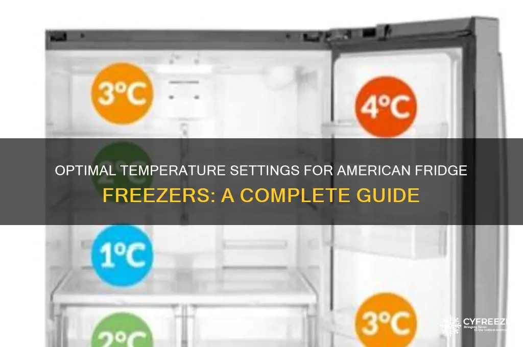 what temperature should a american fridge freezer be