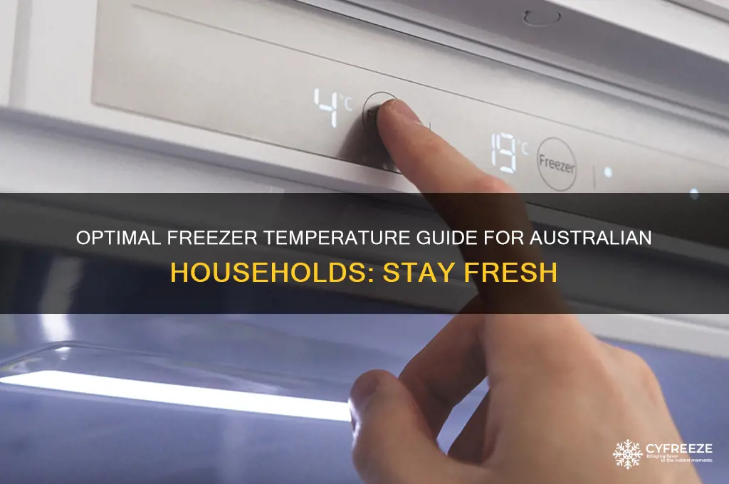 what temperature should a freezer be australia
