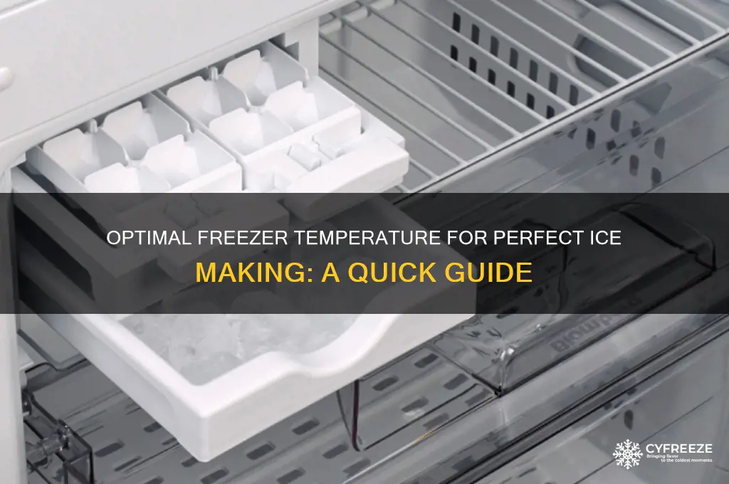 what temperature should a freezer be to make ice