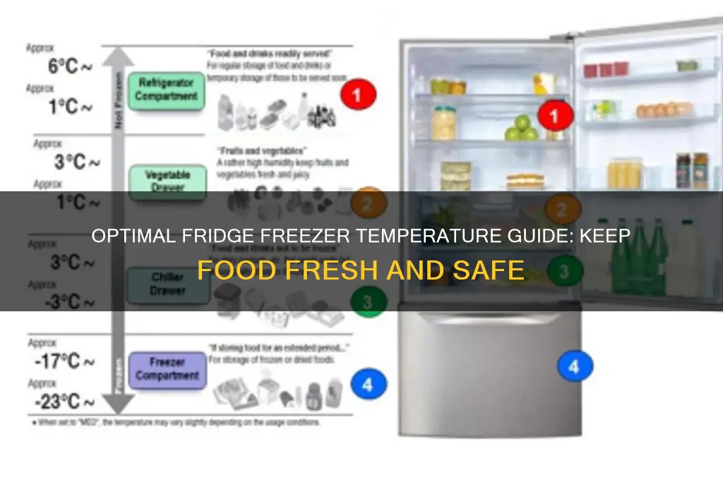 what temperature should a fridge freezer run at