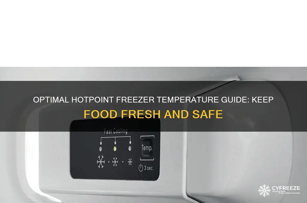 what temperature should a hotpoint freezer be