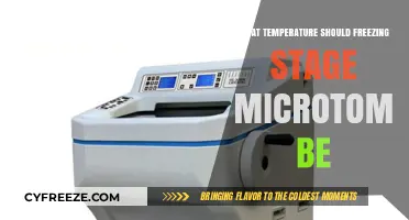 Optimal Freezing Stage Microtome Temperature for Precise Tissue Sectioning