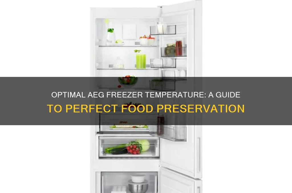 what temperature should my aeg freezer be set at