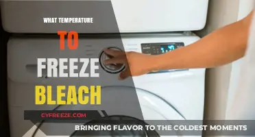 Safe Bleach Freezing: Optimal Temperature Guide for Effective Storage