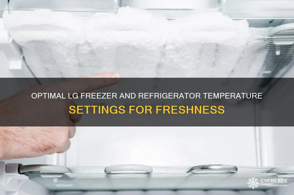 what temperature to set freezer and refrigerator lg