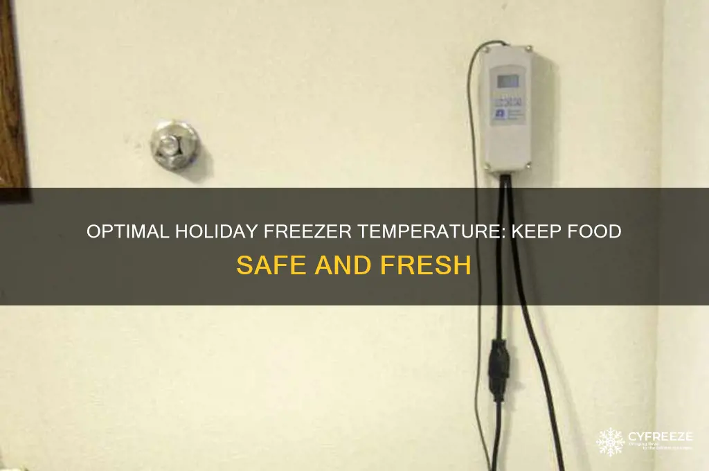 what temperature to set my holiday freezer