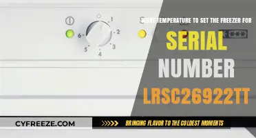 Optimal Freezer Temperature for LRSC26922TT: A Quick Guide