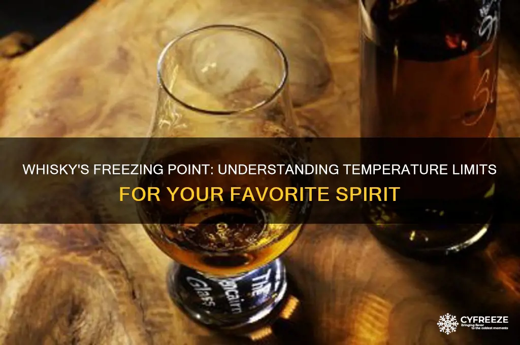 what temperature whisky can freez