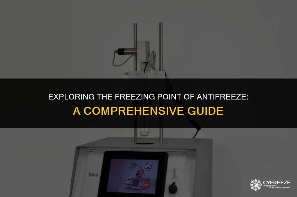 what temperature will antifreeze freeze