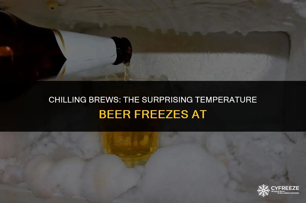 what temperature will beer freeze