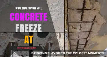 At What Temperature Does Concrete Freeze: A Comprehensive Guide
