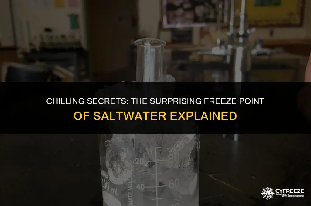 what temperature will salt water freeze