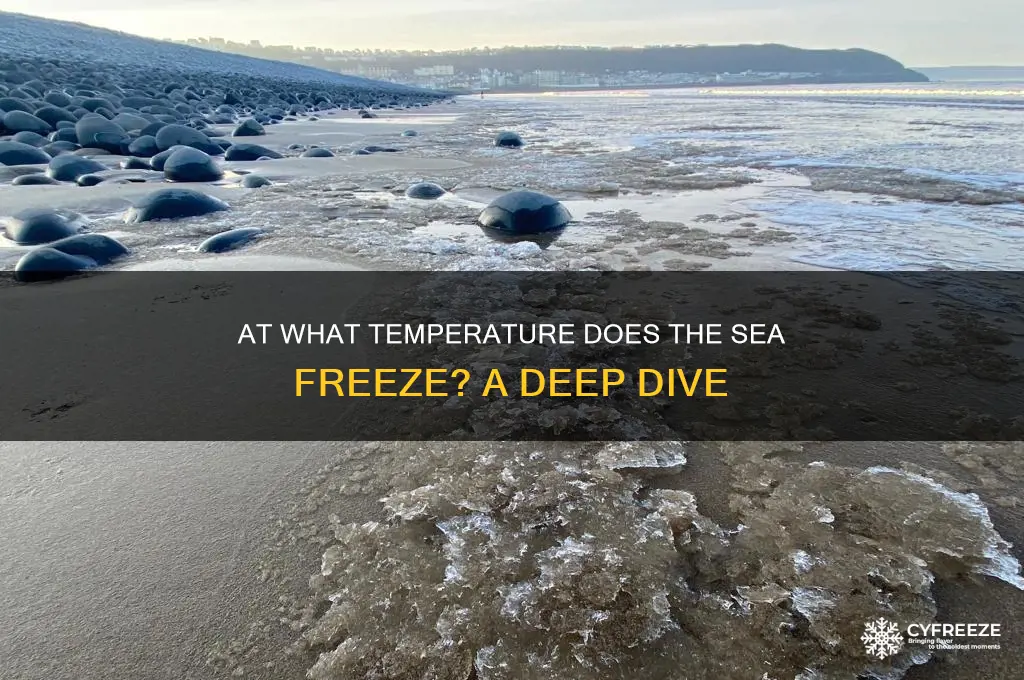 what temperature would the sea freeze