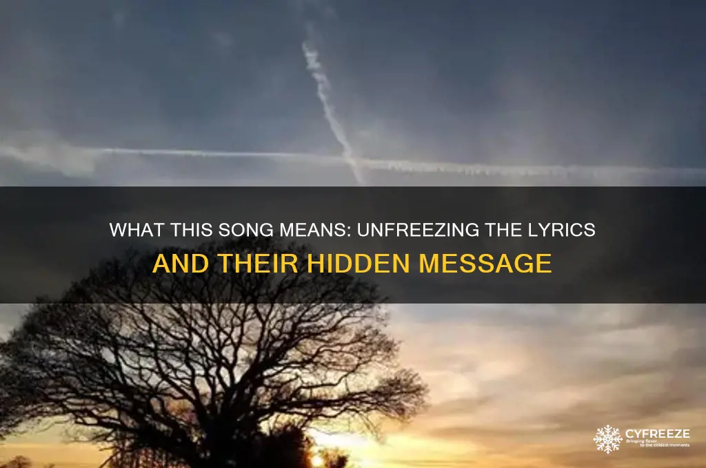 what this song get freeze