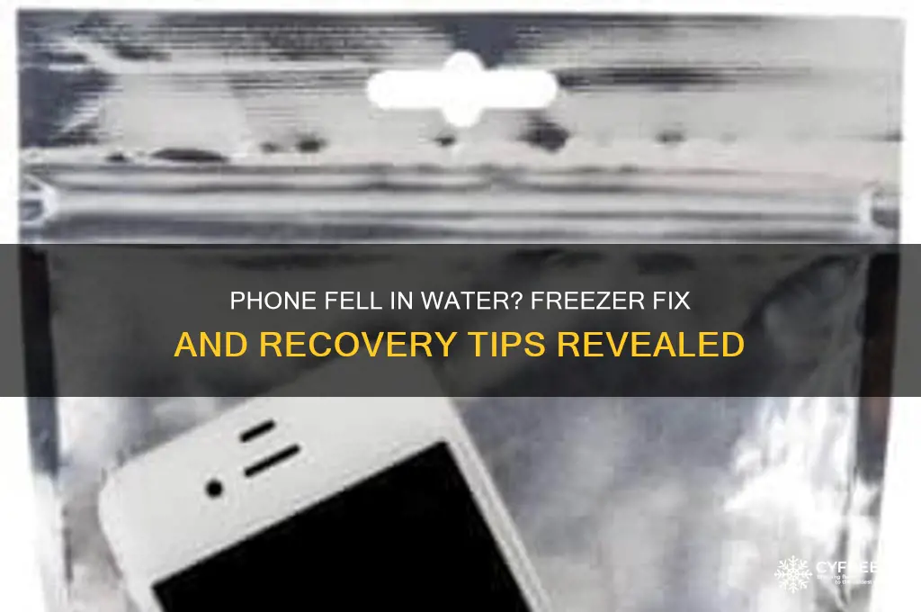 what to do if phone gets wet freezer