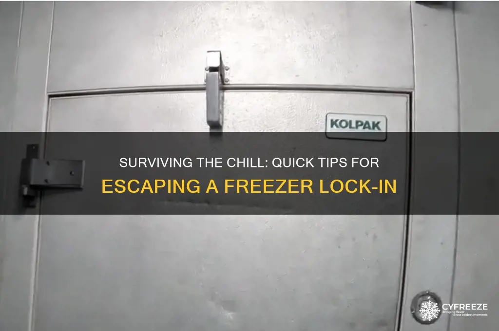 what to do if you get locked in a freezer