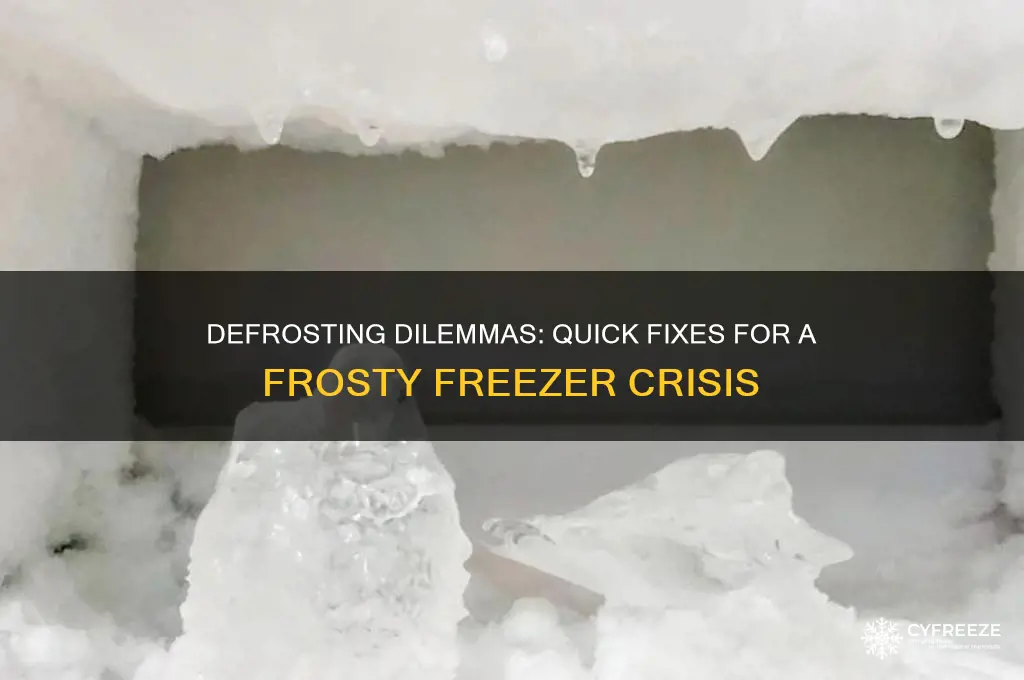 what to do when freezer gets frosty