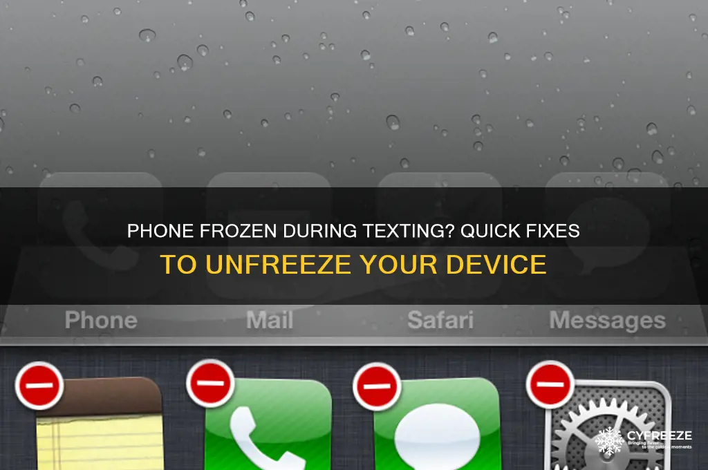 what to do when get freeze phone text