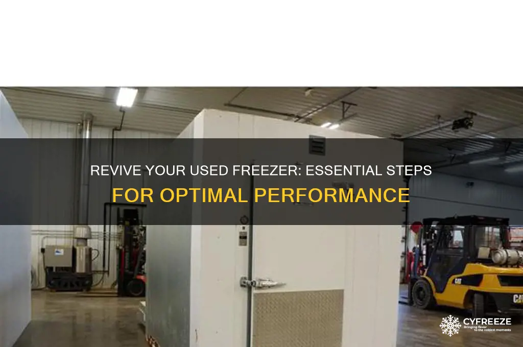 what to do when you buy a used freezer