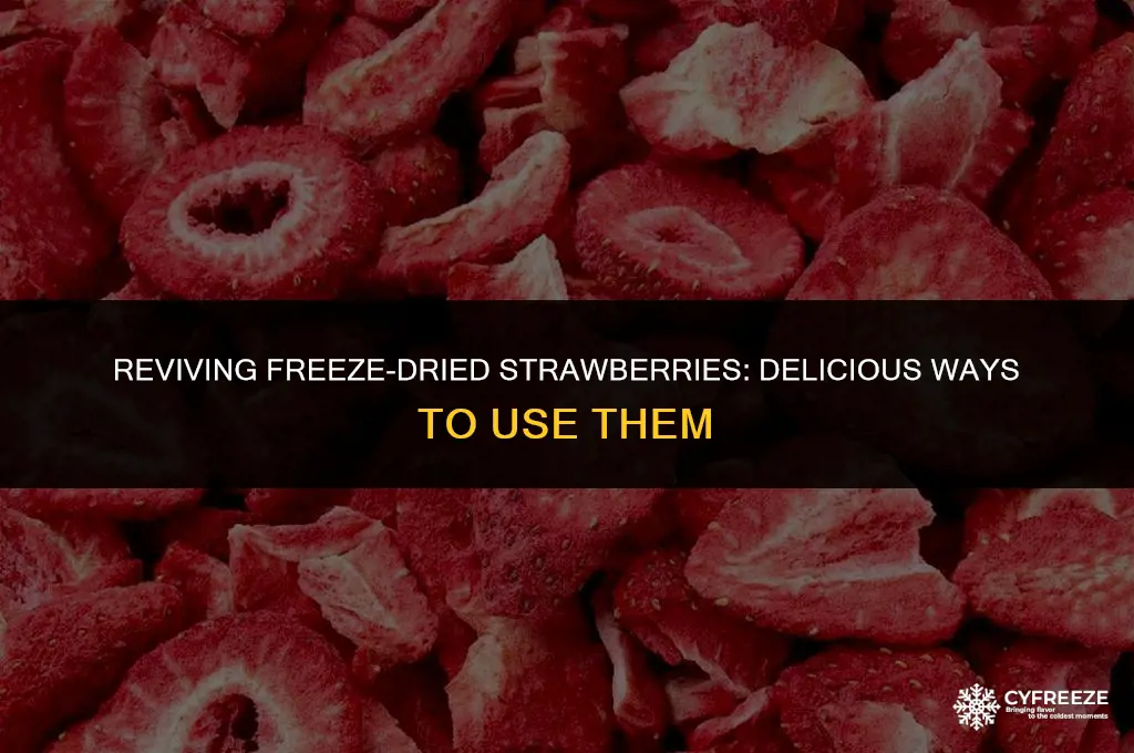 what to do with freeze dried strawberries