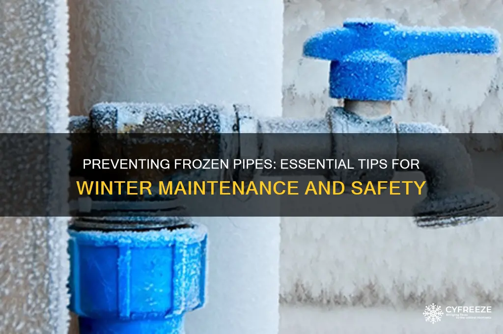 what to do with pipes in freezing temperatures
