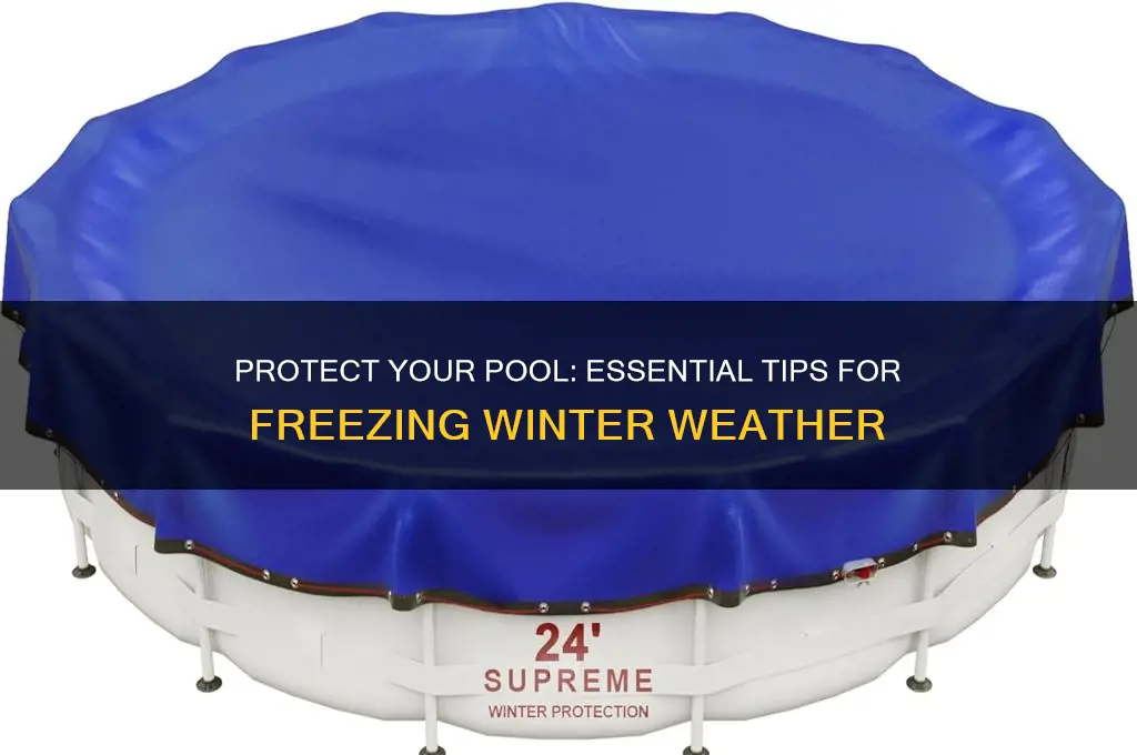 what to do with your pool in freezing temperatures