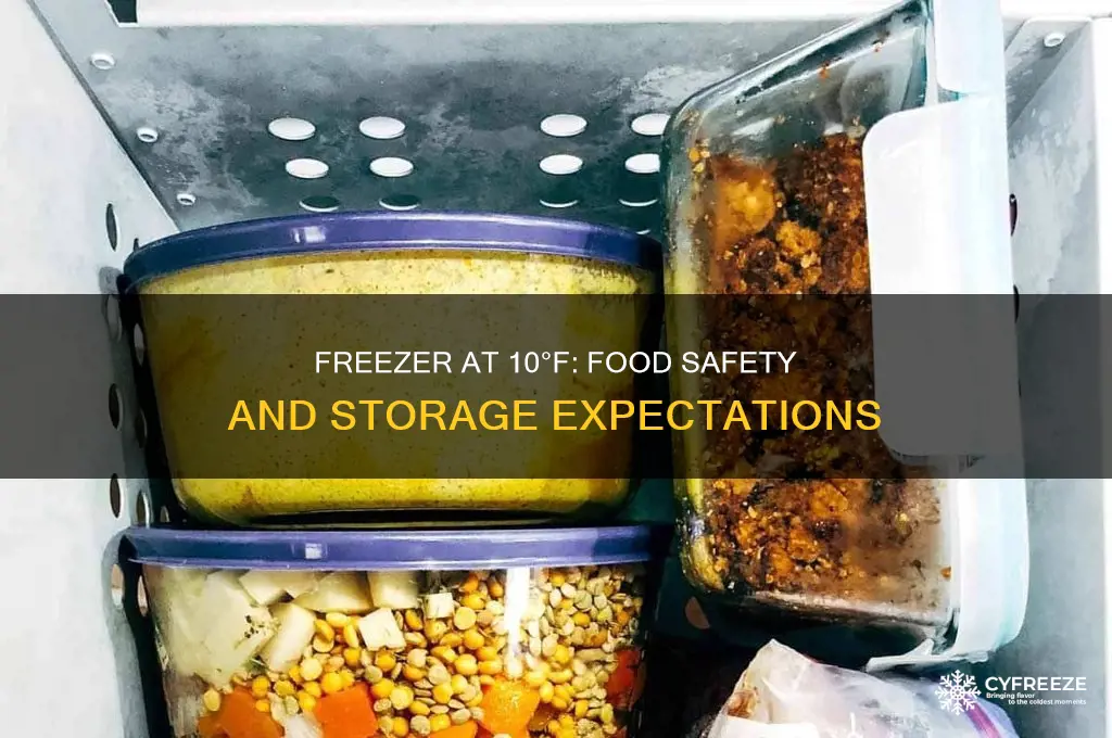 what to expect if freezer temperature is 10 f