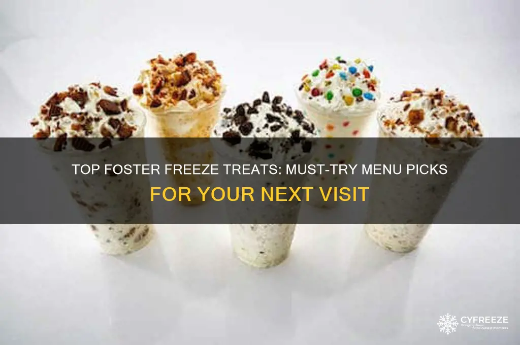 what to get from foster freeze